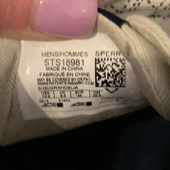 SOLD Off White Canvas Sperry Top-Sider - Picture 3 of 8